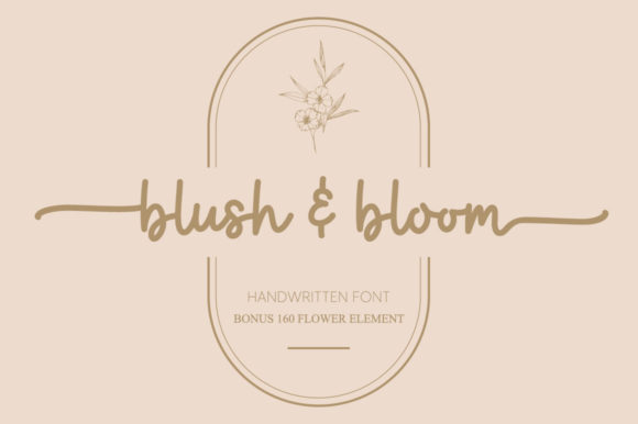 Blush & Bloom: Crafting Sophistication in Script