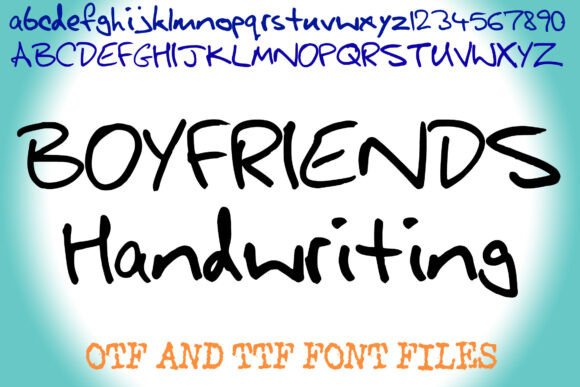 Boyfriends Handwriting: The Authentic Font for Real Connection