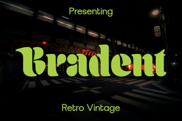 Bradent: The Ultimate Vintage Motorcycle Font Collection