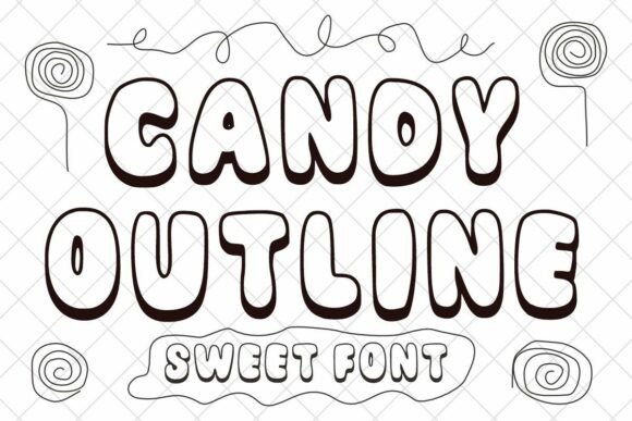 Candy Outline: A Sweet Choice for Playful Design