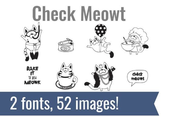 Check Meowt Dingbats: Infuse Your Designs with Feline Charm