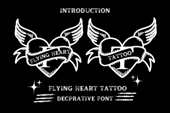 Flying Heart Tattoo: Unleash Bold, Edgy Typography