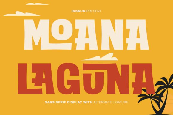 Moana Laguna: A Bold Display Font for Tropical Branding