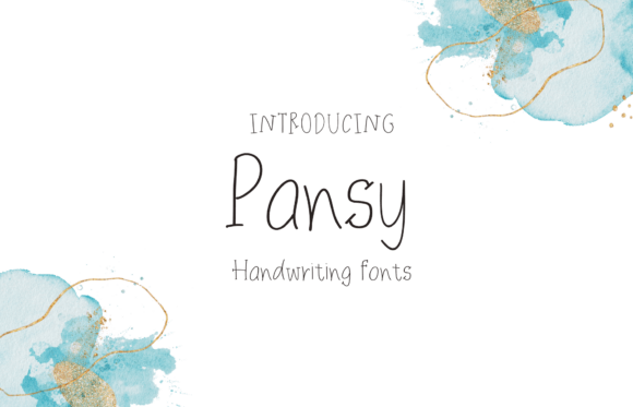 Pansy Font: A Sweet, Handwritten Touch for Your Creative Projects