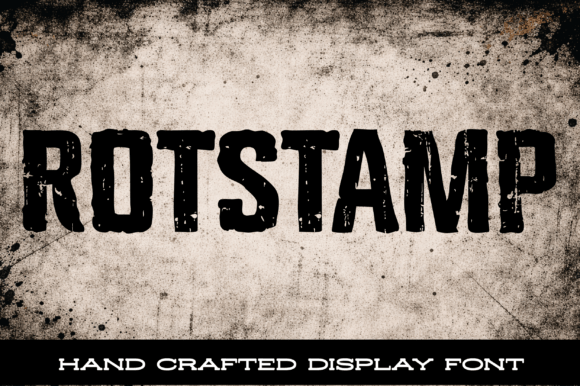 Rotstamp: The Font That Embraces Worn Ink and Decaying Print