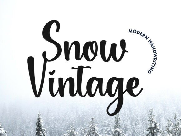 Snowvintage: A Contemporary Script for Timeless Design