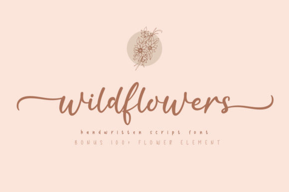 Wildflower: A Calligraphy Typeface for Elegant Design