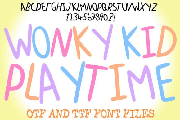 Wonky Kid Playtime: A Font That Feels Like a Friendly Note