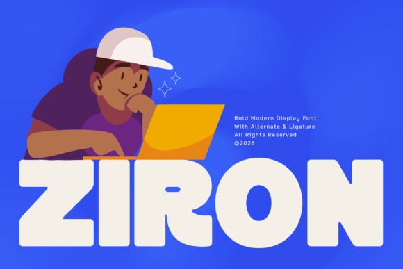 Ziron: A Bold Modern Sans for Dynamic Typography